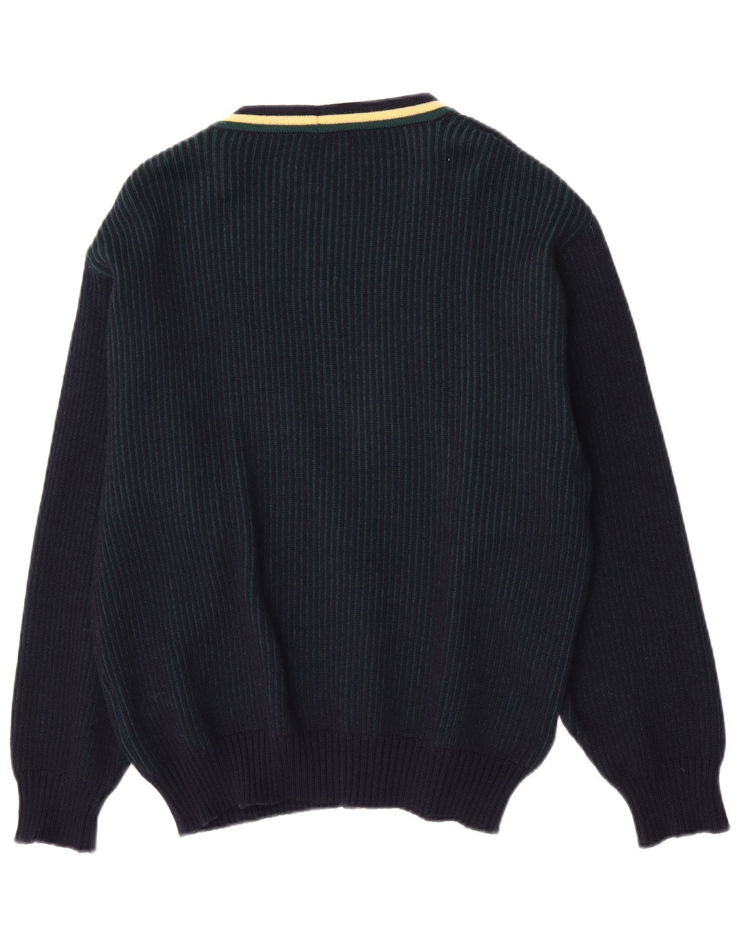 Konen Munchen Herren Strickjacke Pullover EU 54 Große Marineblaue Schurwolle