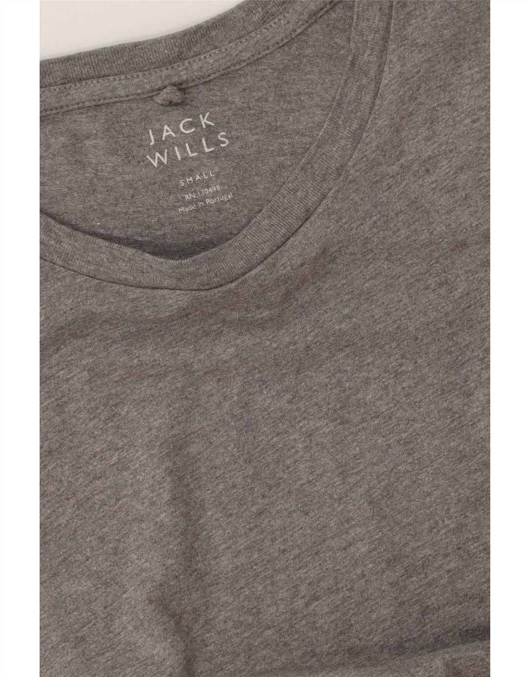 Jack Wills Herren-T-Shirt-Oberteil, klein, grau meliert