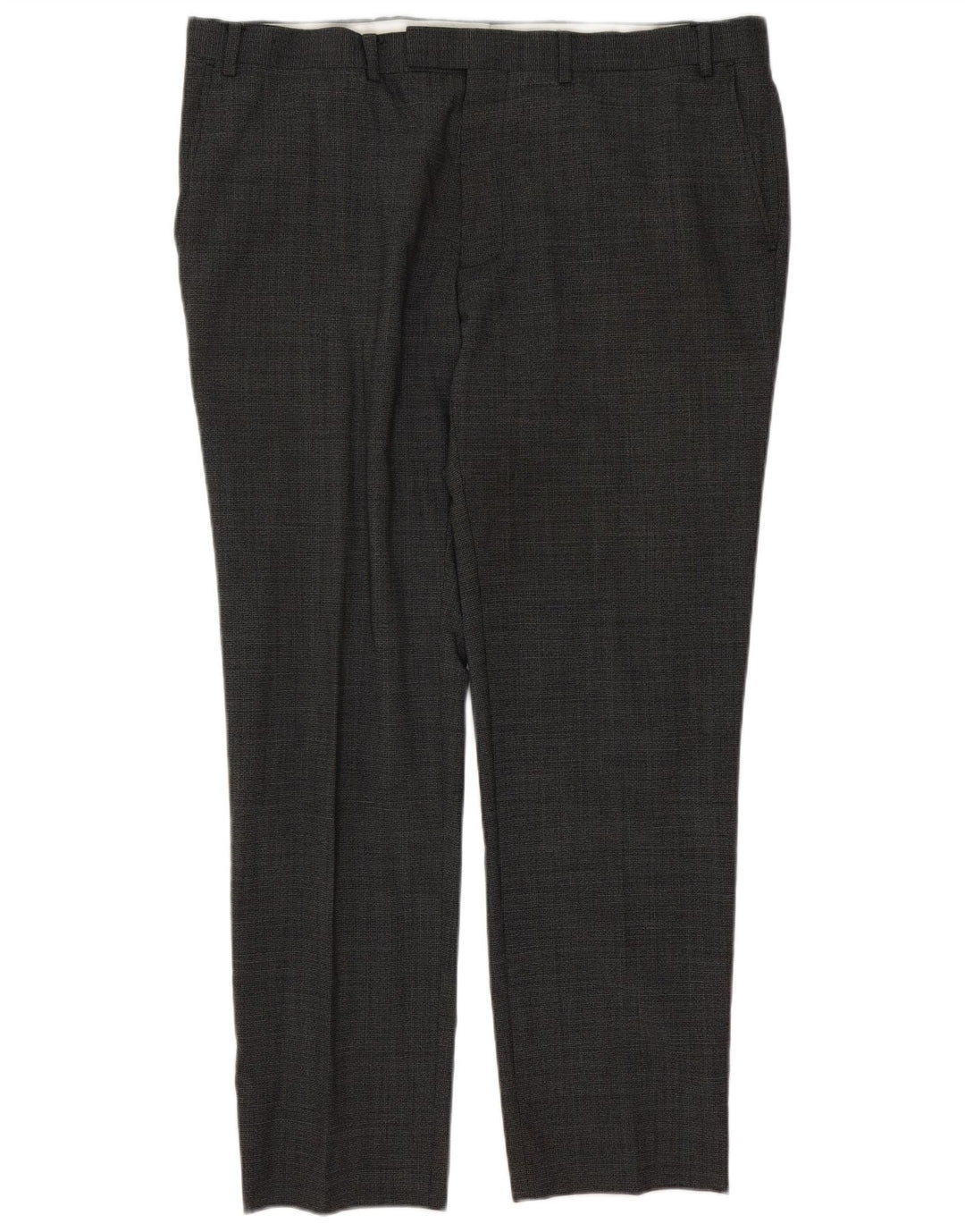 Marks & Spencer Herren-Anzughose mit schmal zulaufendem Schnitt, W40 L31, graue Wolle, klassisch