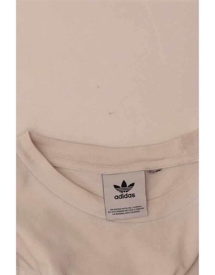 Adidas Herren Graphic T-Shirt Top Mittelweiß