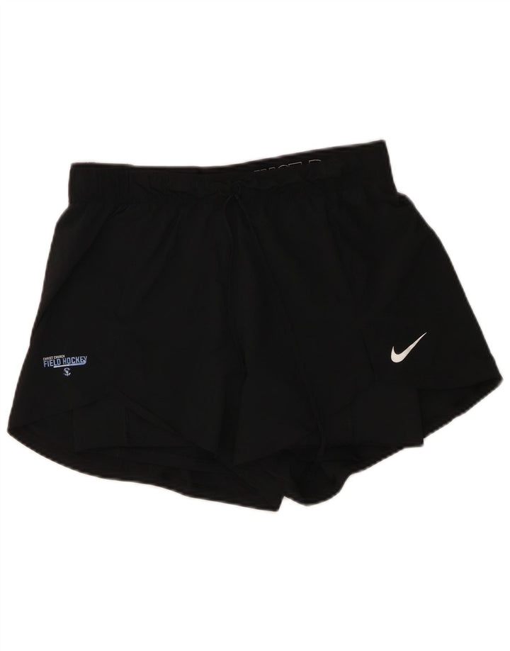 Nike Damen Sportshorts UK 14 Mittelschwarzes Polyester