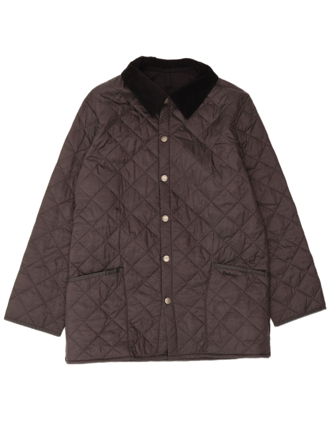 Barbour Herren Loose Fit Steppjacke UK 36 Small Schwarz Polyamid