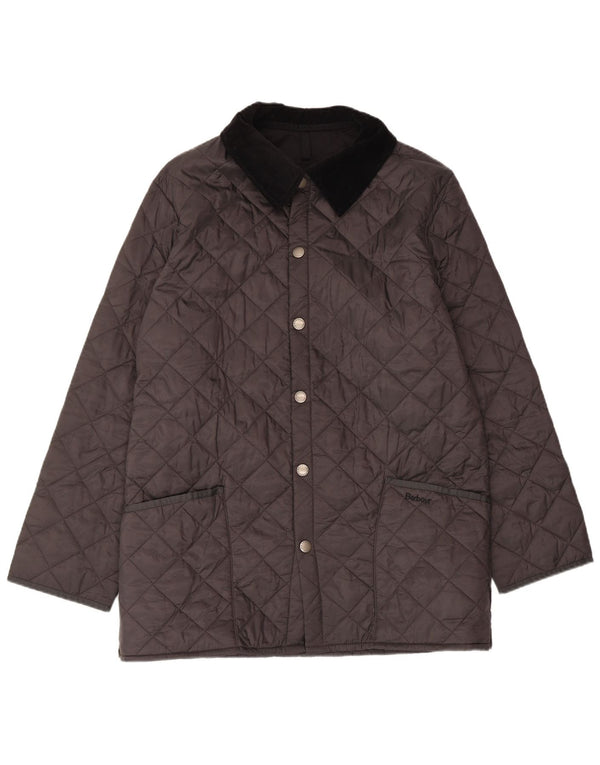 Barbour Herren Loose Fit Steppjacke UK 36 Small Schwarz Polyamid