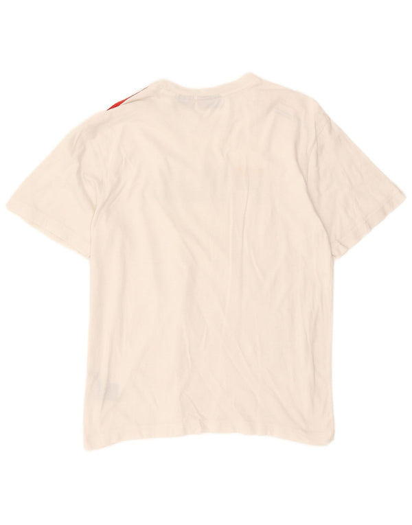 Fila Herren-T-Shirt mit Grafik, Größe S, weiße Baumwolle