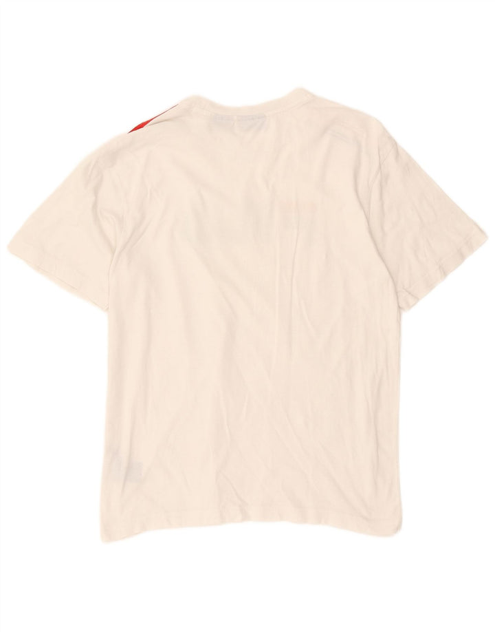 Fila Herren-T-Shirt mit Grafik, Größe S, weiße Baumwolle