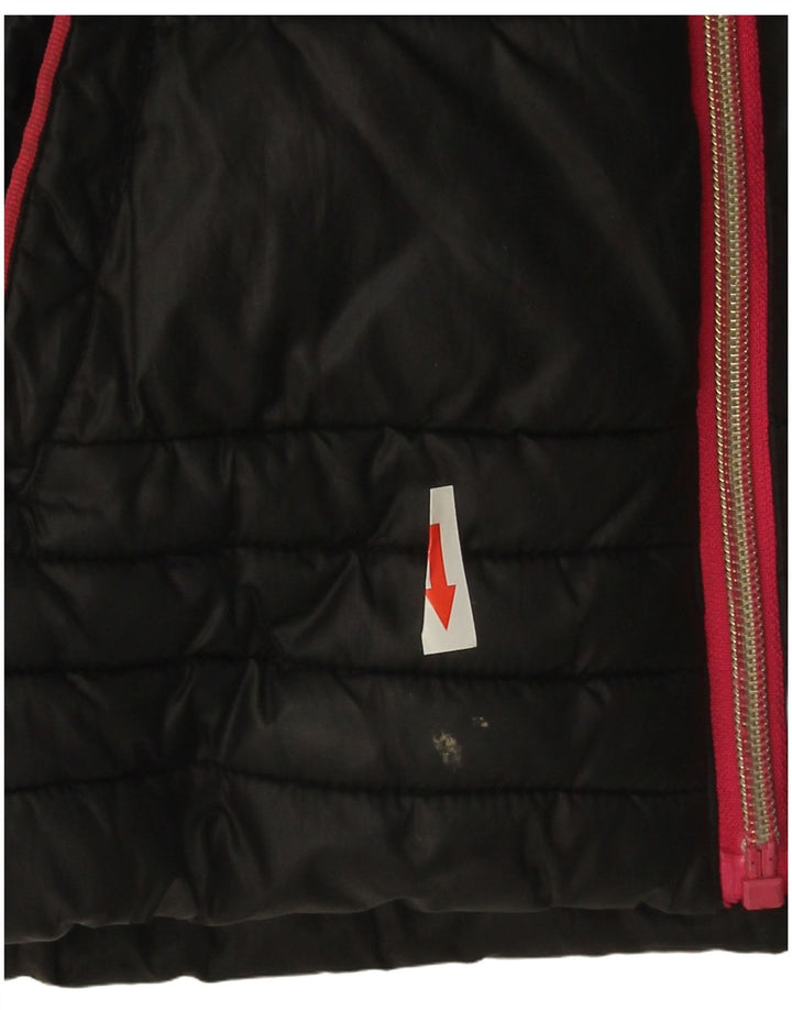 Michael Kors Wattierte Jacke für Mädchen, 5–6 Jahre, schwarzes Polyester