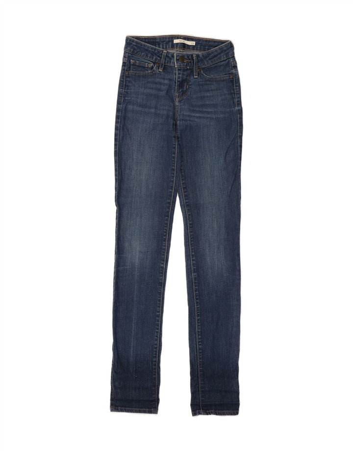 LEVI'S Womens 712 Slim Jeans W23 L33 Blue Vintage Levi's and Second-Hand Levi's from Messina Hembry 