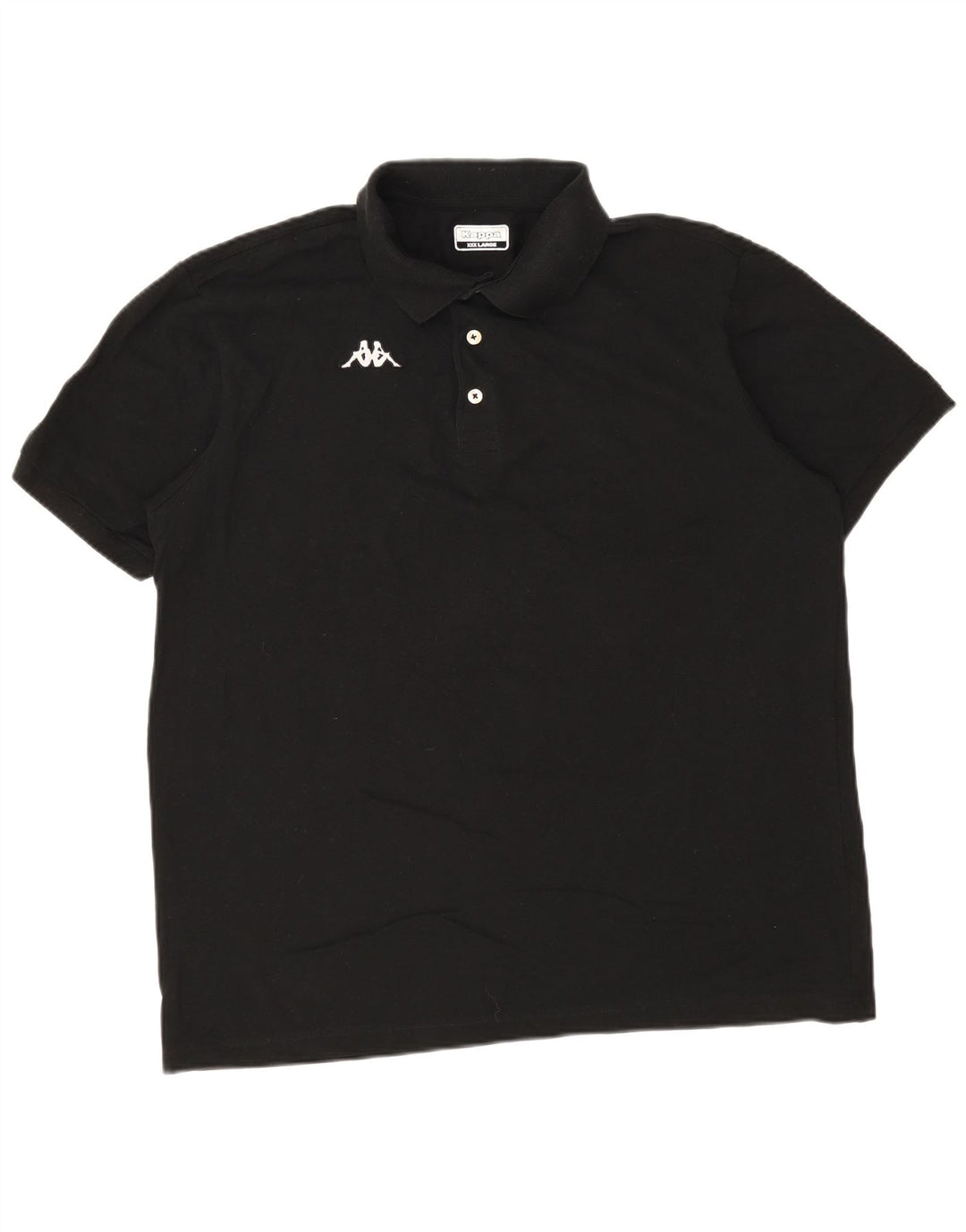 Kappa Herren Poloshirt 3XL Schwarz Baumwolle