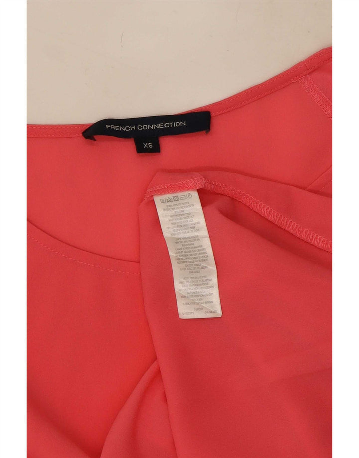 French Connection Damen-Blusenoberteil mit lockerer Passform, UK 6, XS, Rosa, Polyester