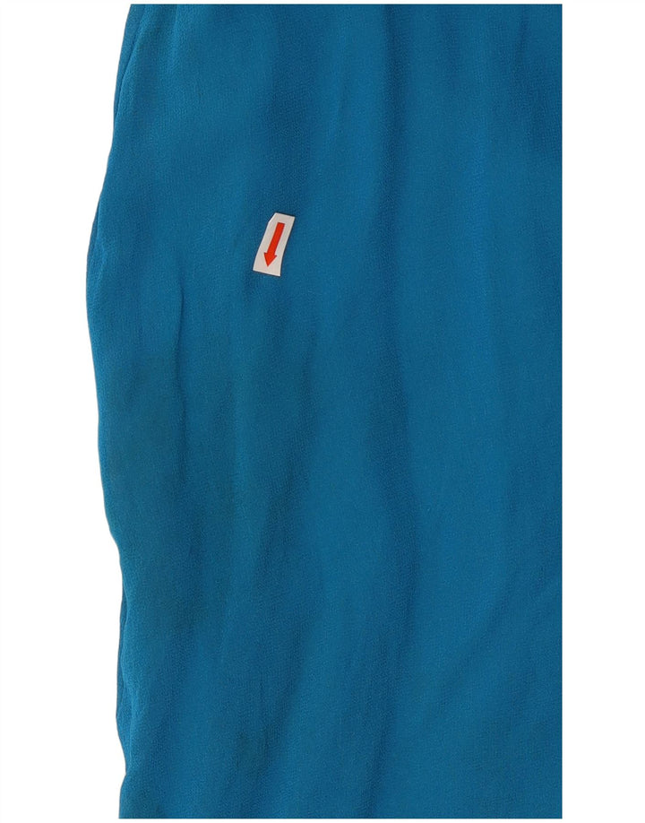 Stefanel Damen Übergroßes schulterfreies A-Linien-Kleid US 8 Mittelblau