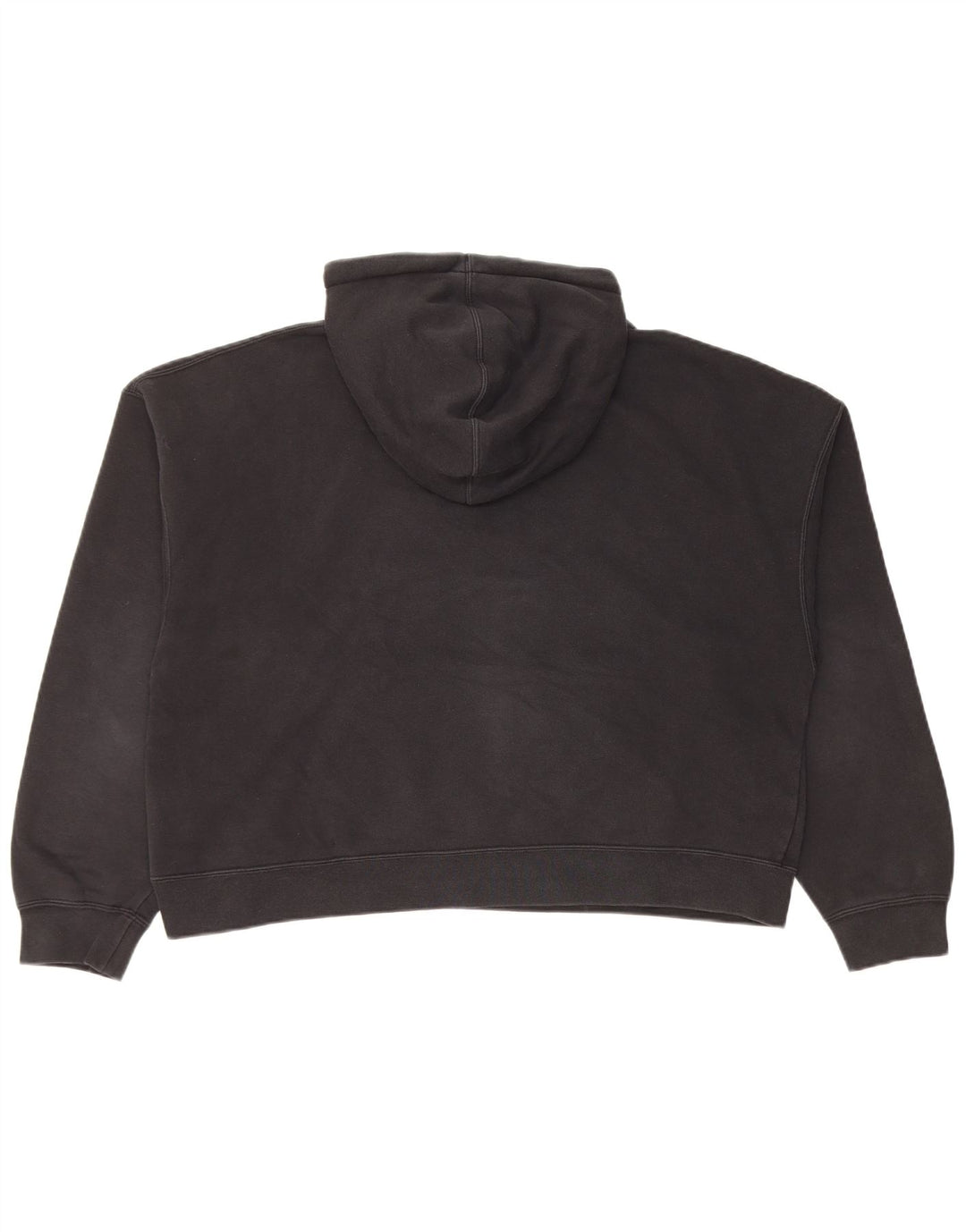 Jordan Womens Crop Oversized Hoodie Pullover UK 10 Small Schwarz