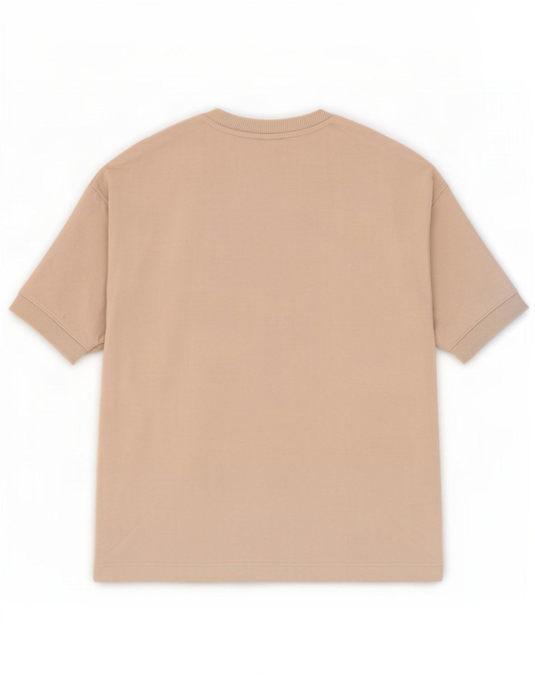 Zara Herren T-Shirt Top Mittelbeige Baumwolle