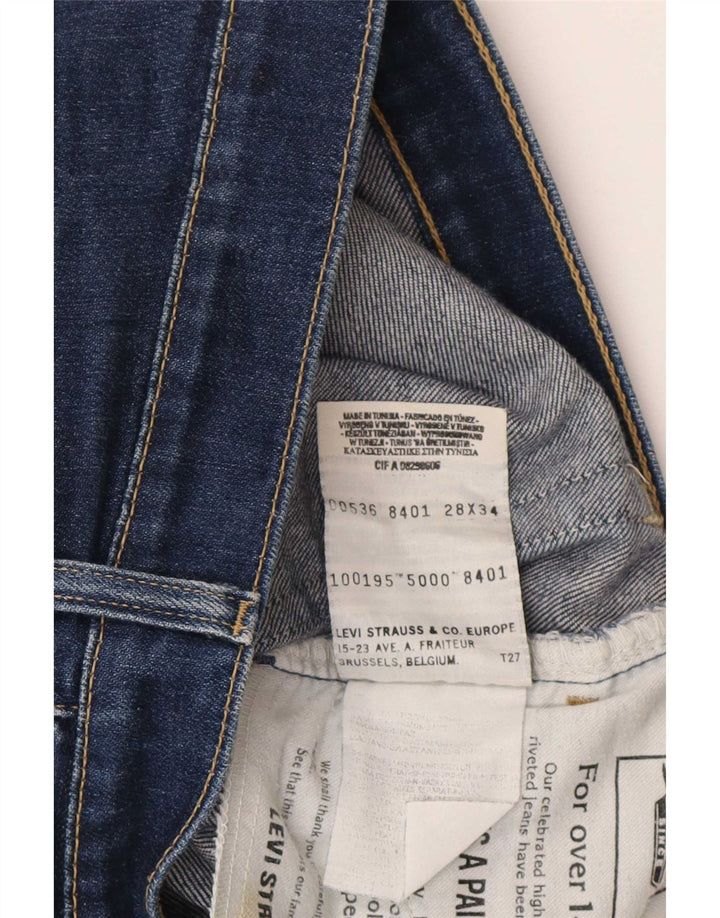 Levi's Damen Slim Jeans W28 L34 Marineblaue Baumwolle