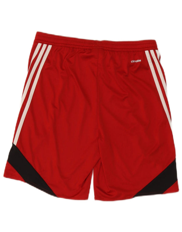 Adidas Jungen Climalite Sport Shorts 13–14 Jahre XL Rot Colourblock Polyester