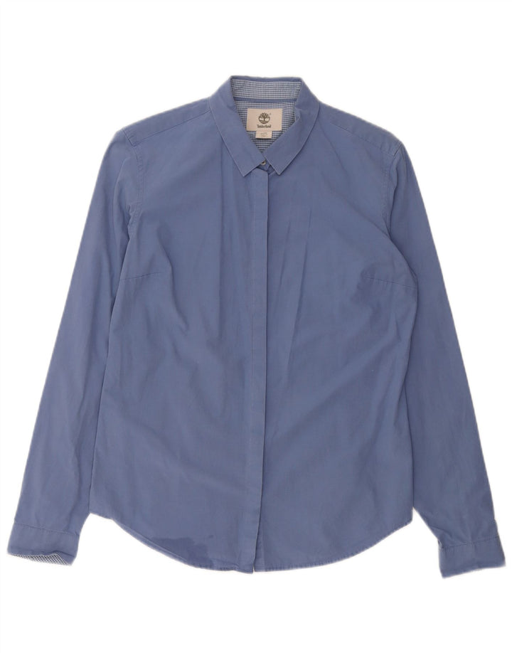 Timberland Damen Slim Fit Hemd UK 14 Large Blau