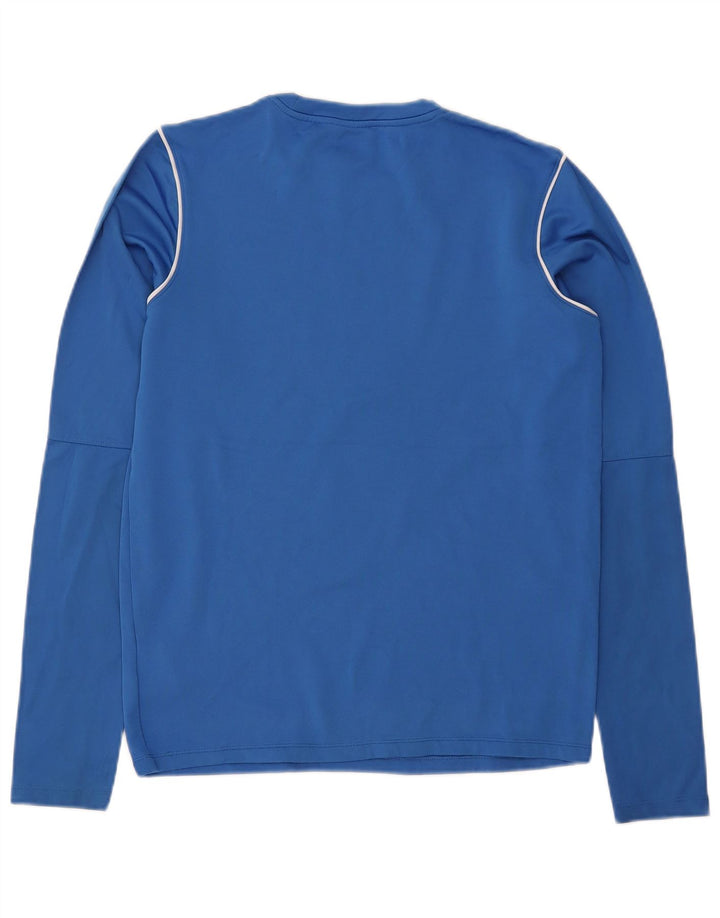 NIKE Herren Dri Fit Top Langarm Klein Blau Polyester