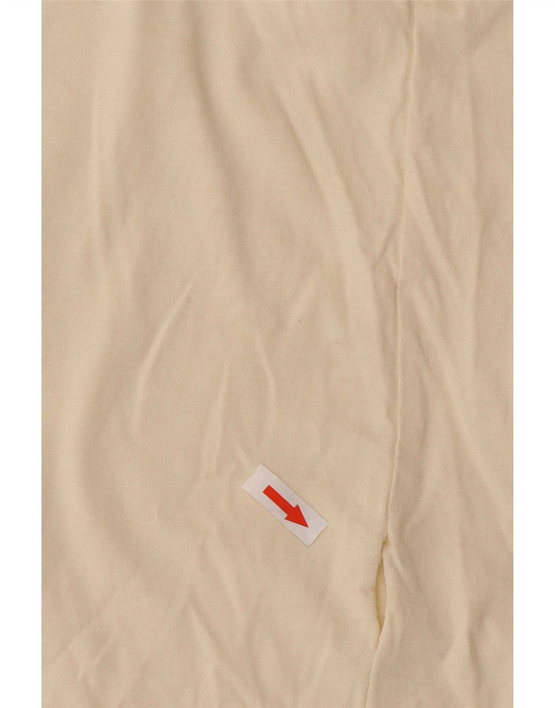 Benetton Womens Graphic Top Langarm UK 8 Small Beige