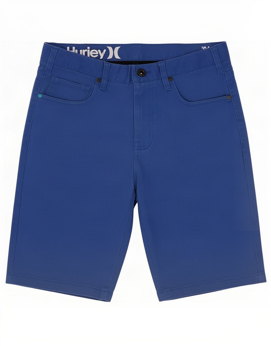 Hurley Herren-Freizeitshorts, Größe M, W30, Blau, Baumwolle