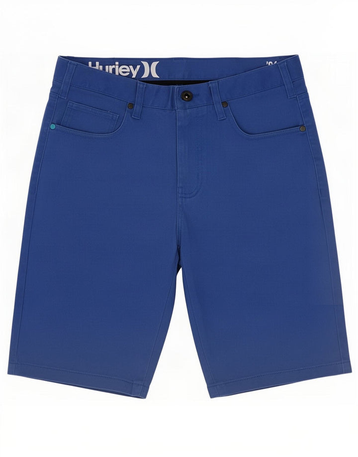 Hurley Herren-Freizeitshorts, Größe M, W30, Blau, Baumwolle