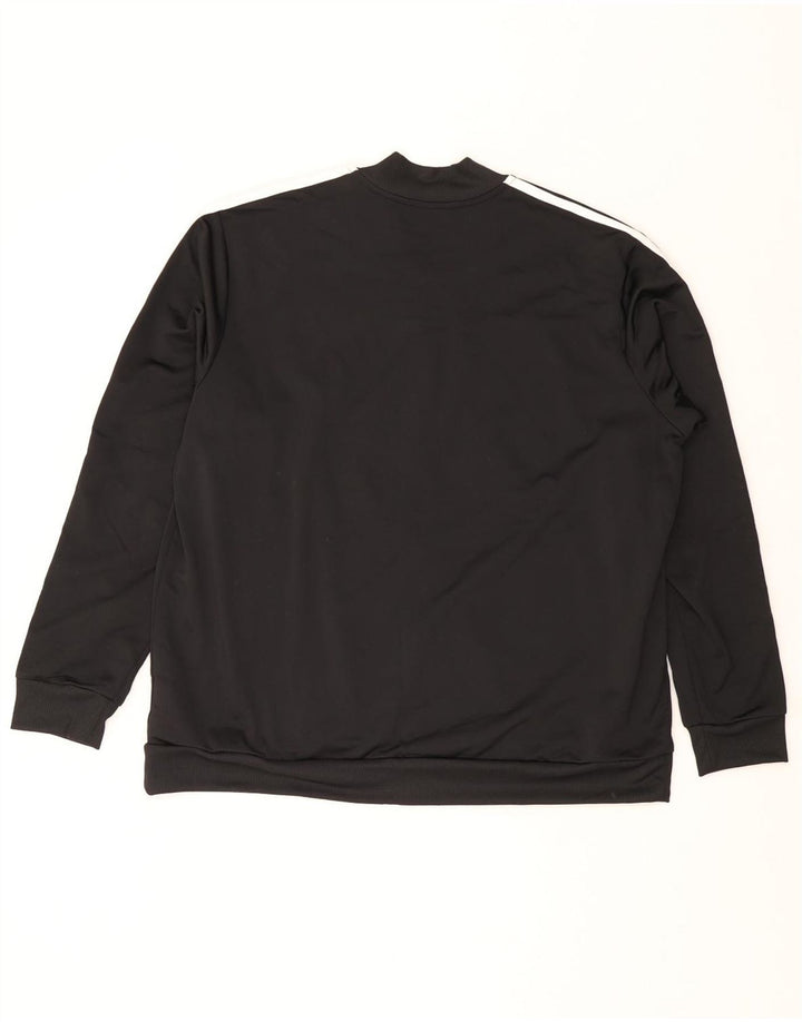 Adidas Damen Trainingsanzug Top Jacke UK 24/26 2XL Schwarz Polyester