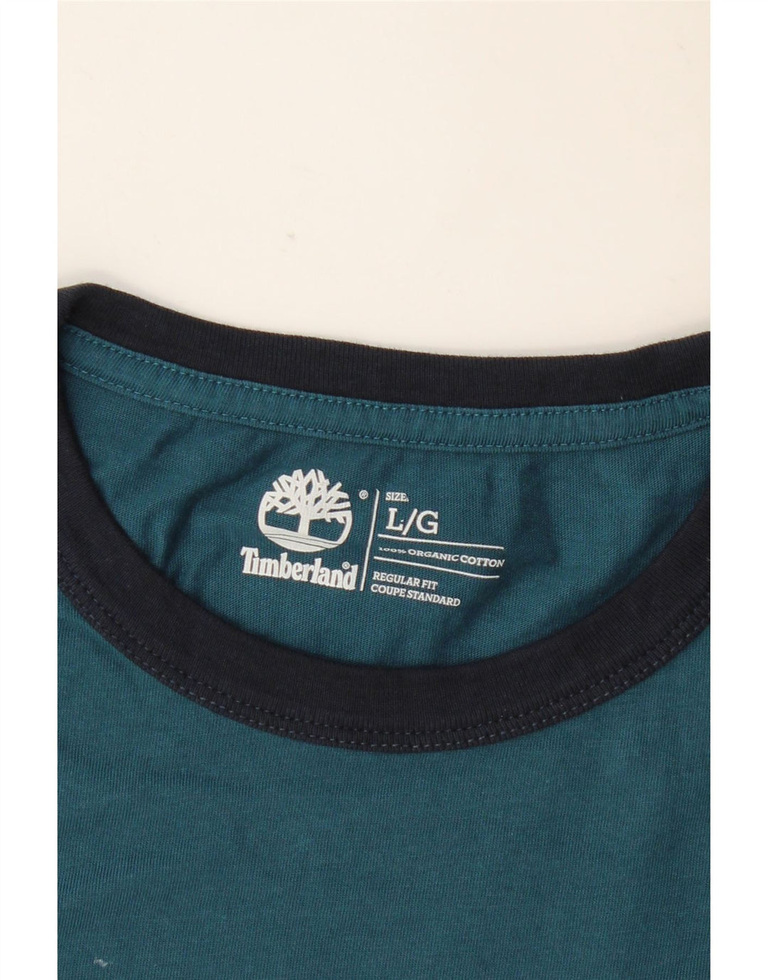 TIMBERLAND Herren Coupe Standard Regular Fit Grafik-T-Shirt-Oberteil, Größe L, Blau