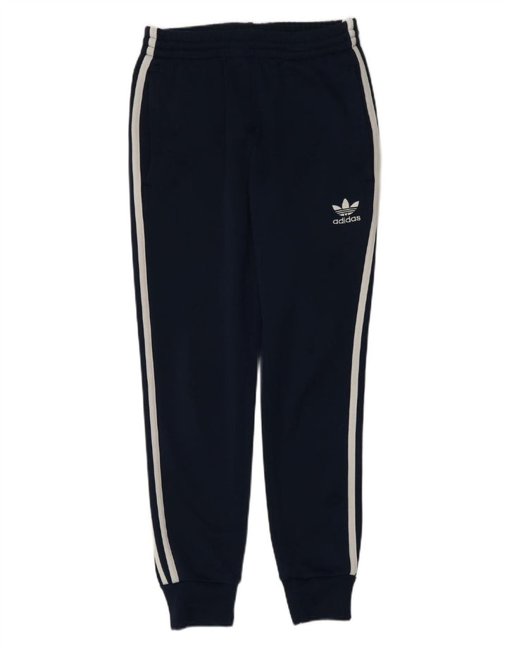 ADIDAS Mens Tracksuit Trousers Joggers XS  Navy Blue Polyester