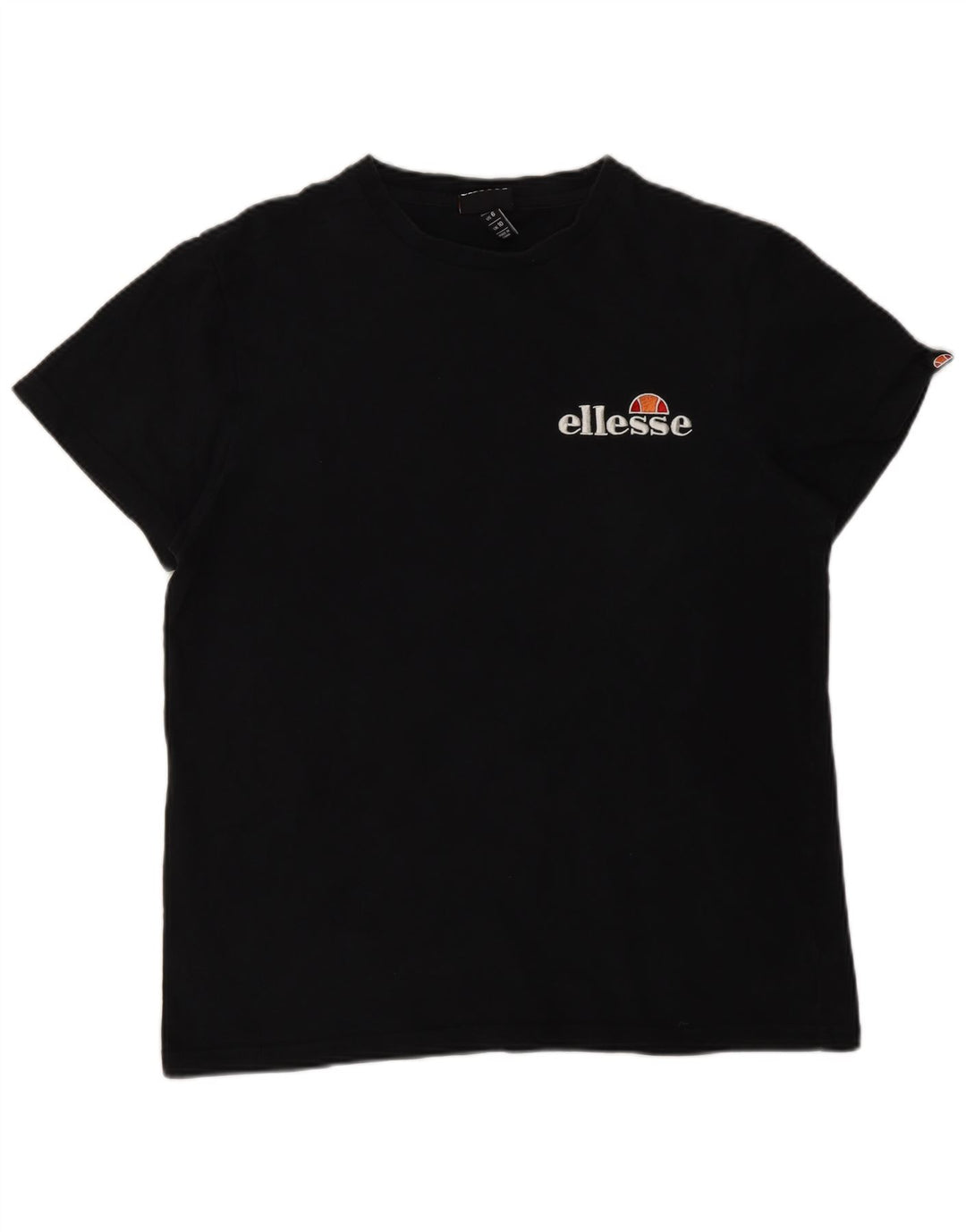 Ellesse Damen Übergroßes T-Shirt Top UK 10 Small Schwarz