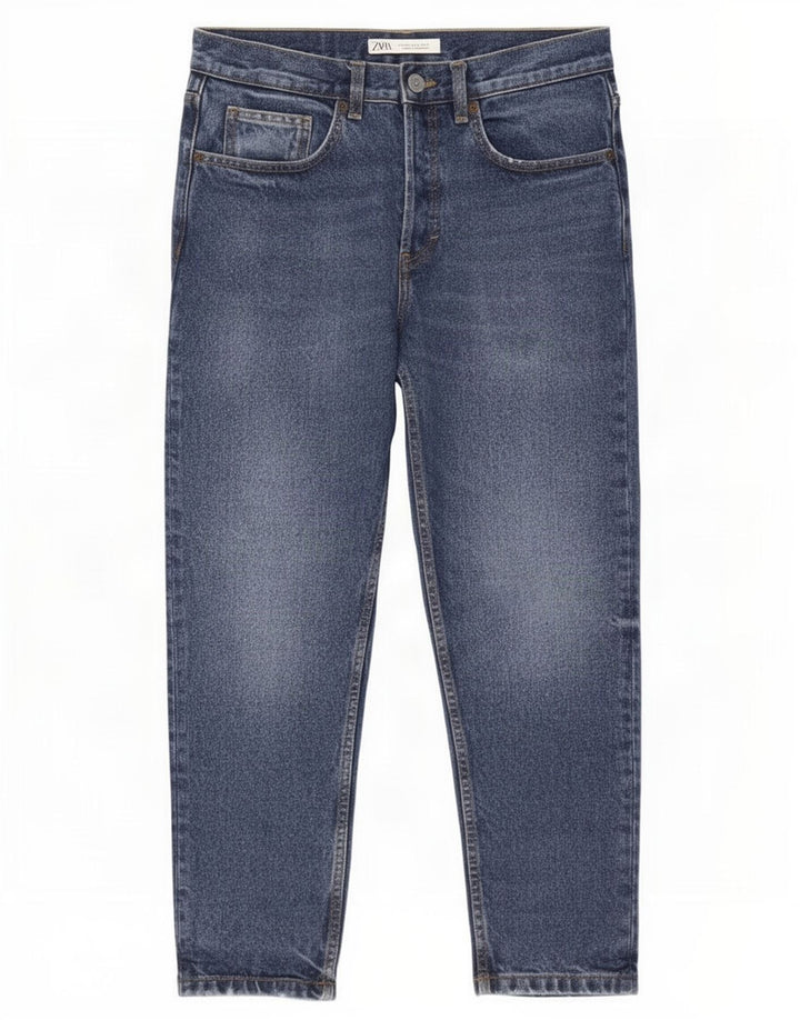 Kurze Jeans für Herren von Zara, EU 40, mittelgroß, W31, L25, Blau