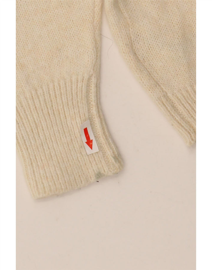 Marks & Spencer Damen Pullover mit Rundhalsausschnitt, UK 14, Mittelweiß