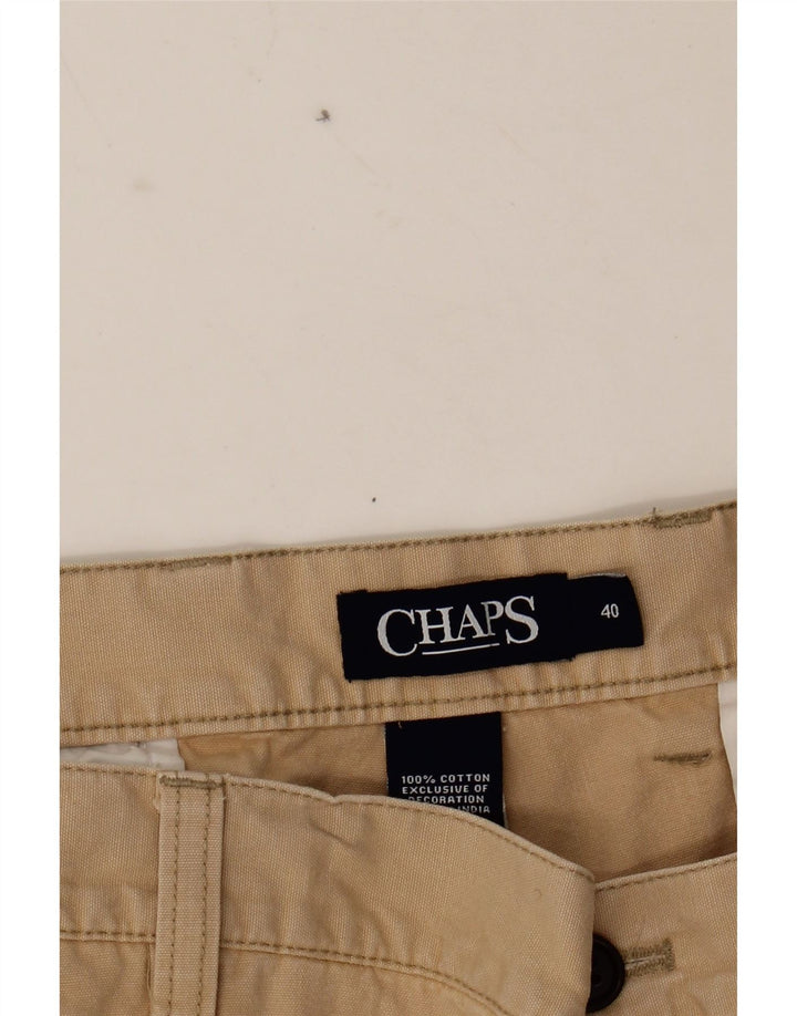 CHAPS Mens Cargo Shorts W40 XL Beige Cotton Vintage Chaps and Second-Hand Chaps from Messina Hembry 
