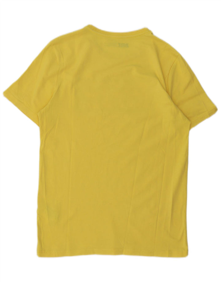 Rifle Herren Grafik-T-Shirt aus mittelgelber Baumwolle