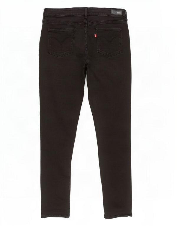Levi's Damen Slightly Curvy Modern Rise Skinny Jeans W30 L32 Schwarze Baumwolle