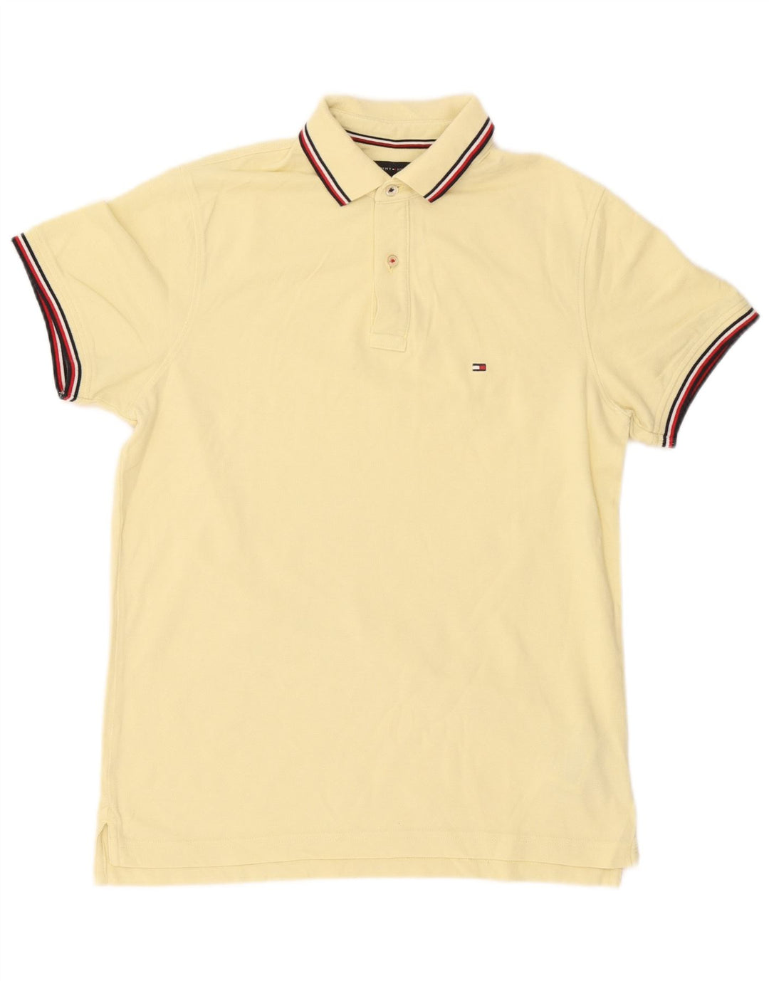 Tommy Hilfiger Herren Slim Fit Poloshirt mittelgelbe Baumwolle