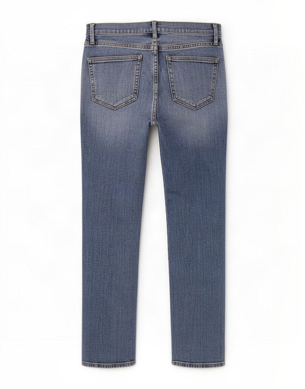 Gap Damen Straight Jeans W28 L29 Blaue Baumwolle