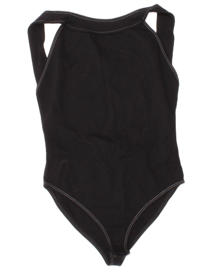 Zara Damen-Body, klein, schwarze Viskose