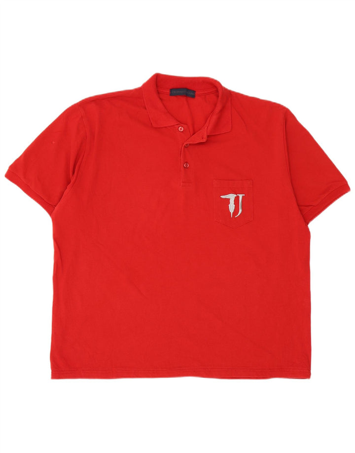 Trussardi Jeans Herren Poloshirt XL Rot