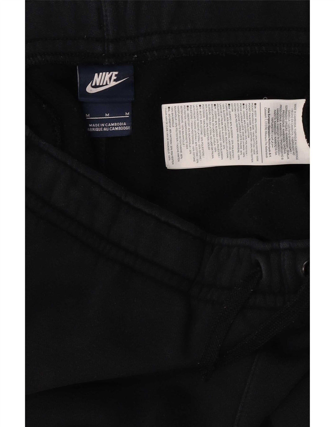 Nike Herren-Trainingsanzug-Hose mit Grafik, mittelgroß, marineblau, Baumwolle