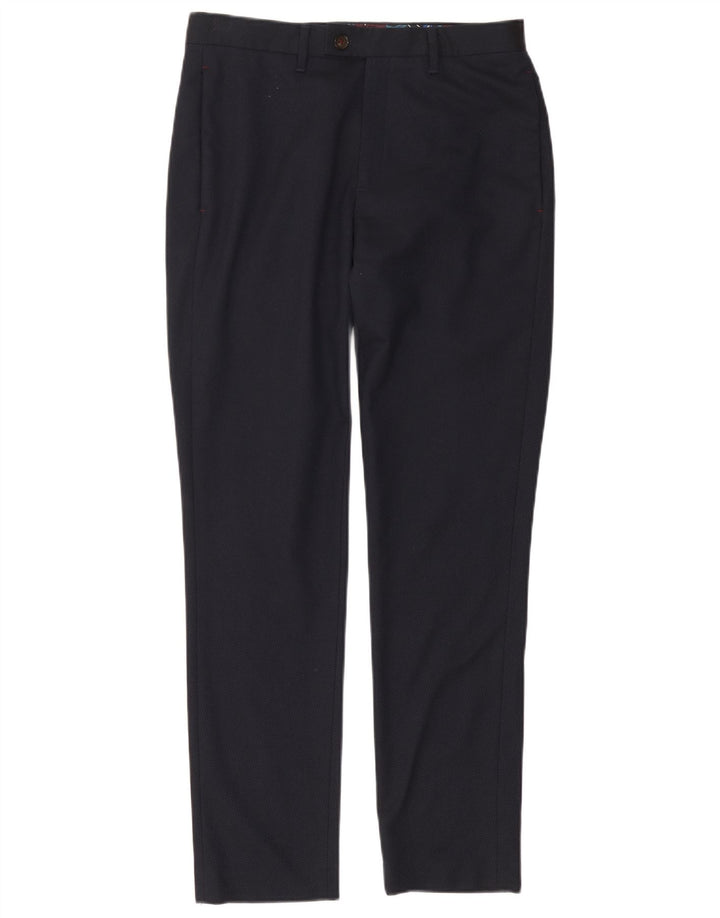 TED BAKER Herren Slim Fit Anzughose W30 L30 Marineblau