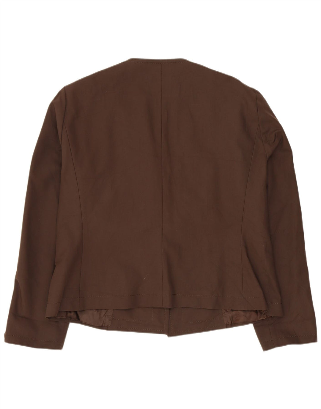 BARBARA B Offene Blazerjacke für Damen UK 18 XL Braune Baumwolle