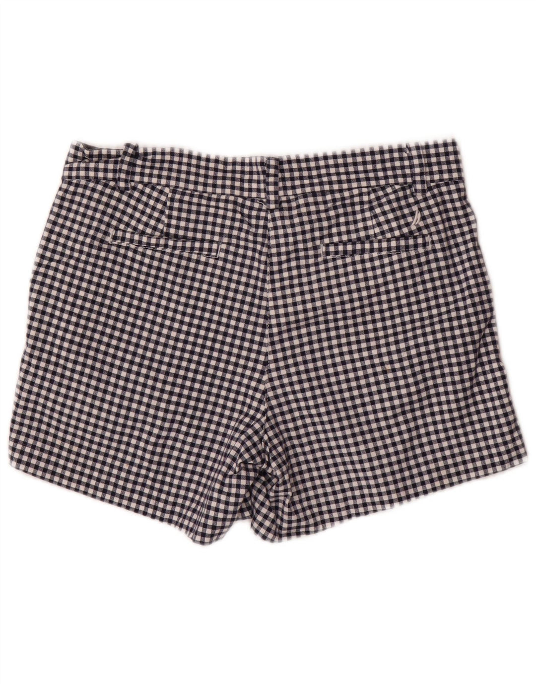 NAUTICA Damen Chino-Shorts US 6 Medium W32 Marineblaue Gingham-Baumwolle
