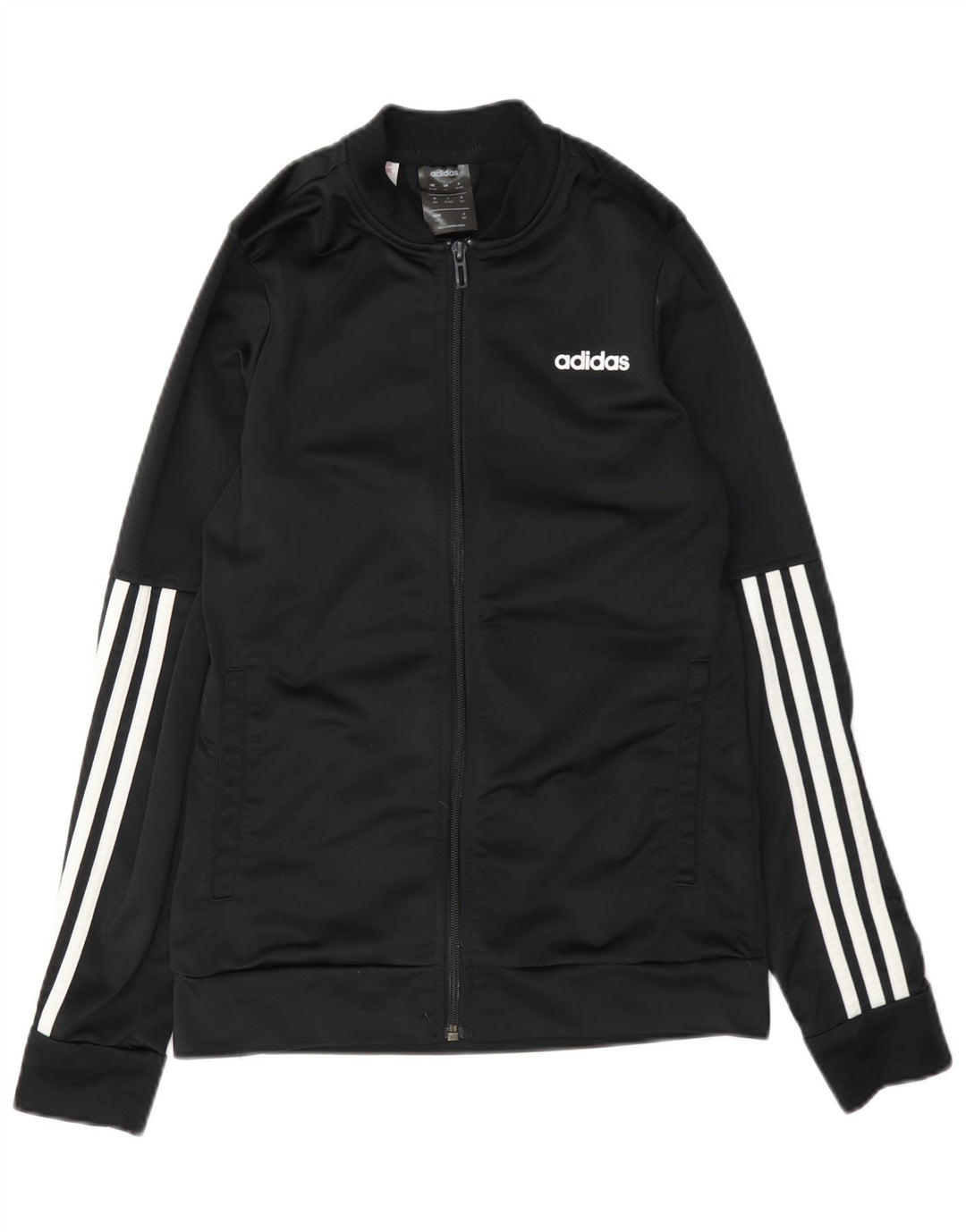 Adidas Jungen Trainingsanzug Top Jacke 13-14 Jahre Schwarz Polyester
