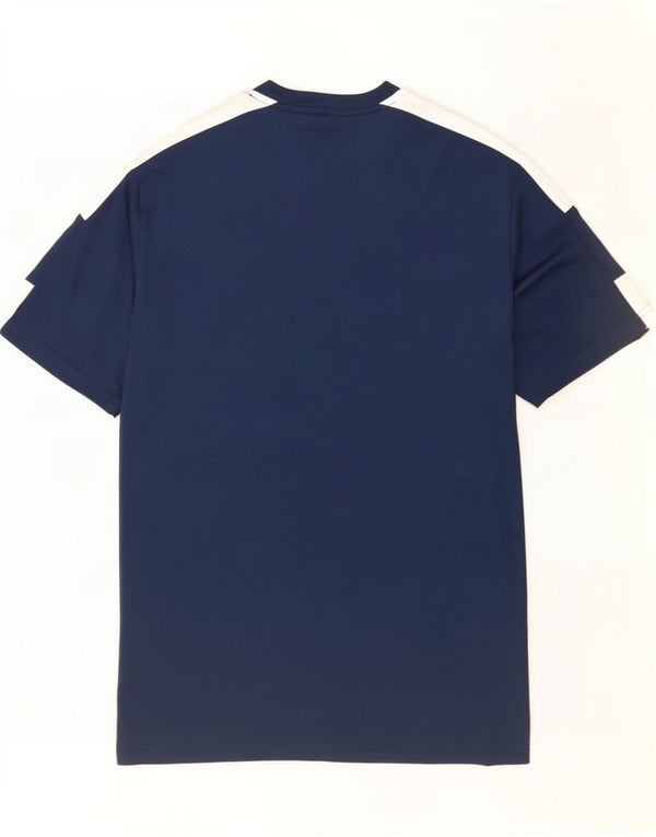 Adidas Mens Aeroready Graphic T-Shirt Top Medium Navy Blue Polyester