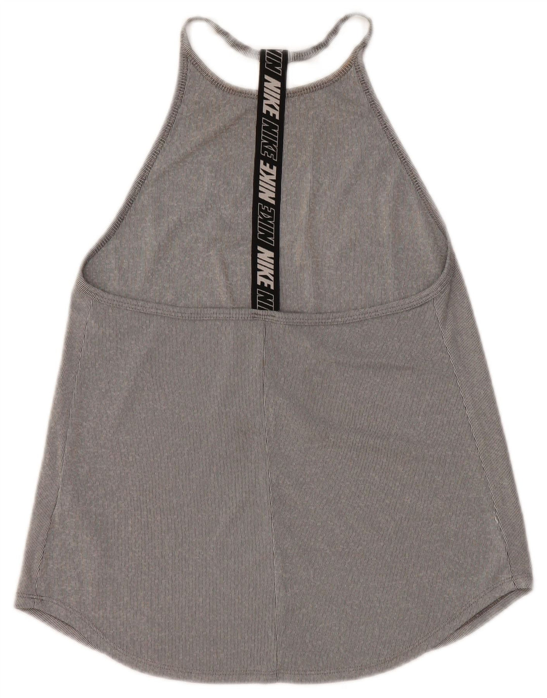 Nike Damen Dri Fit Grafik-Weste-Oberteil UK 8 Small Graues Colourblock-Polyester
