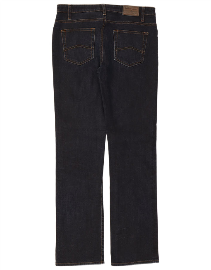 Marlboro Classics Damen Straight Jeans W33 L32 Marineblaue Baumwolle