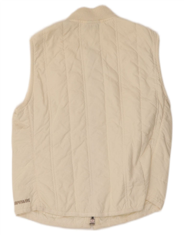 Murphy & Nye Damen Wattierte Weste UK 10 Small Off White Polyamid