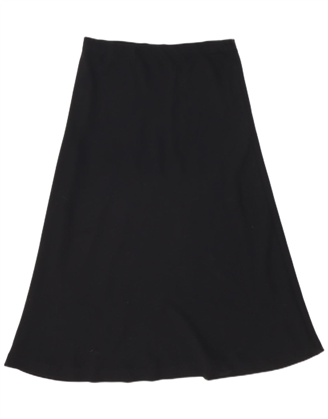 Vintage Damen A-Linienrock mit hoher Taille, W34, groß, Schwarz