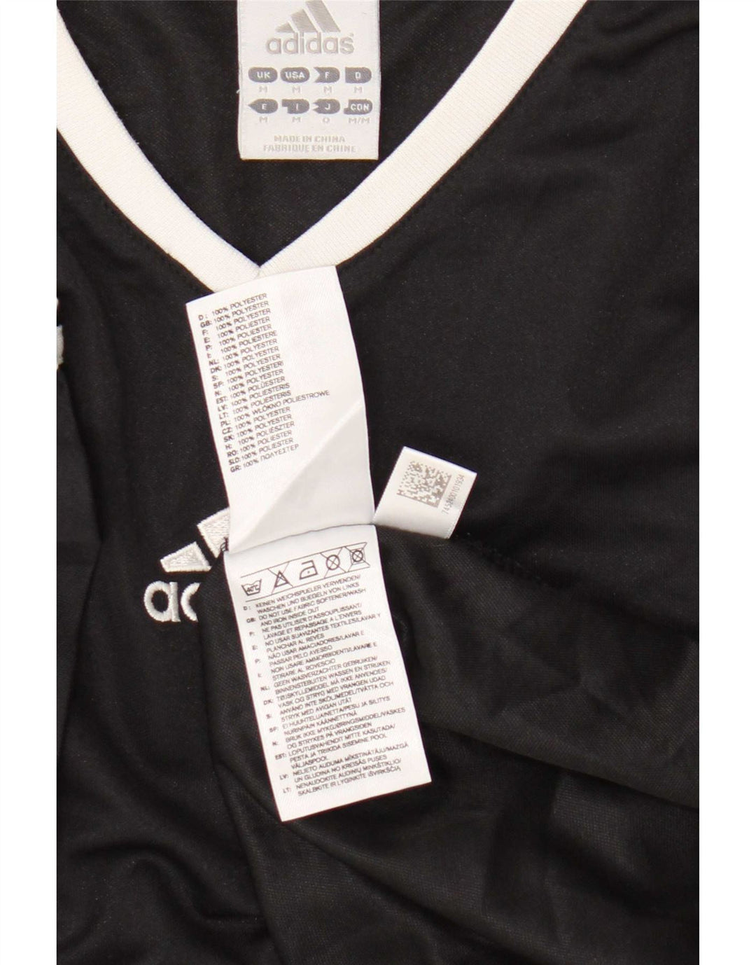 Adidas Herren T-Shirt Top Medium Schwarz Polyester