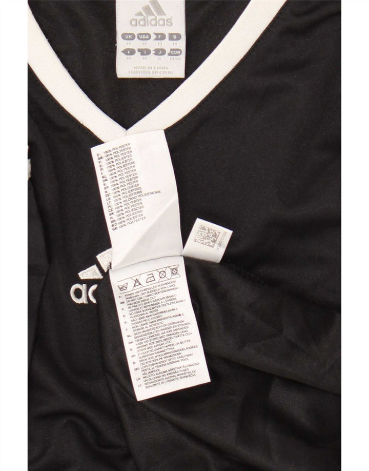Adidas Herren T-Shirt Top Medium Schwarz Polyester
