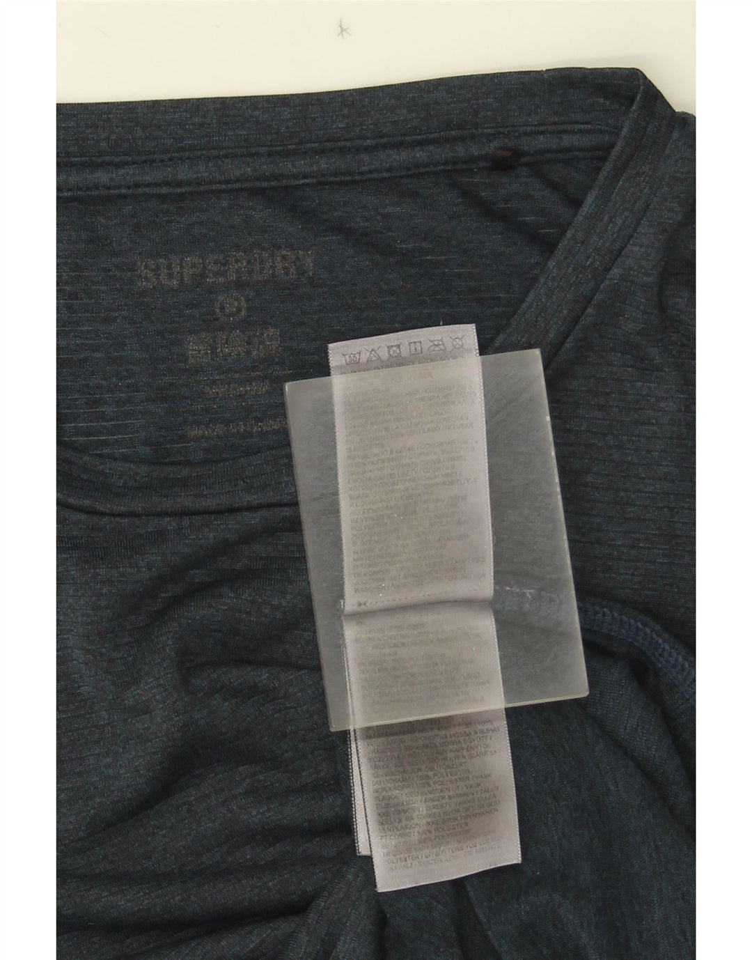 Superdry Herren-T-Shirt-Oberteil aus Polyester in mittlerem Marineblau