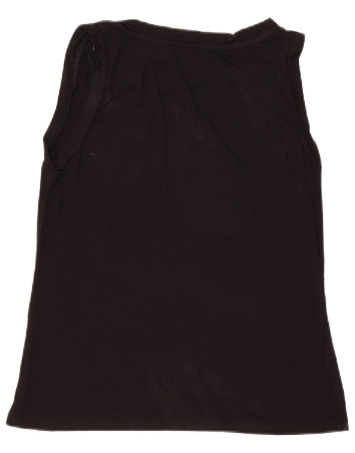 Liu Jo Damen Grafik-Trägershirt UK 12 Medium Schwarz